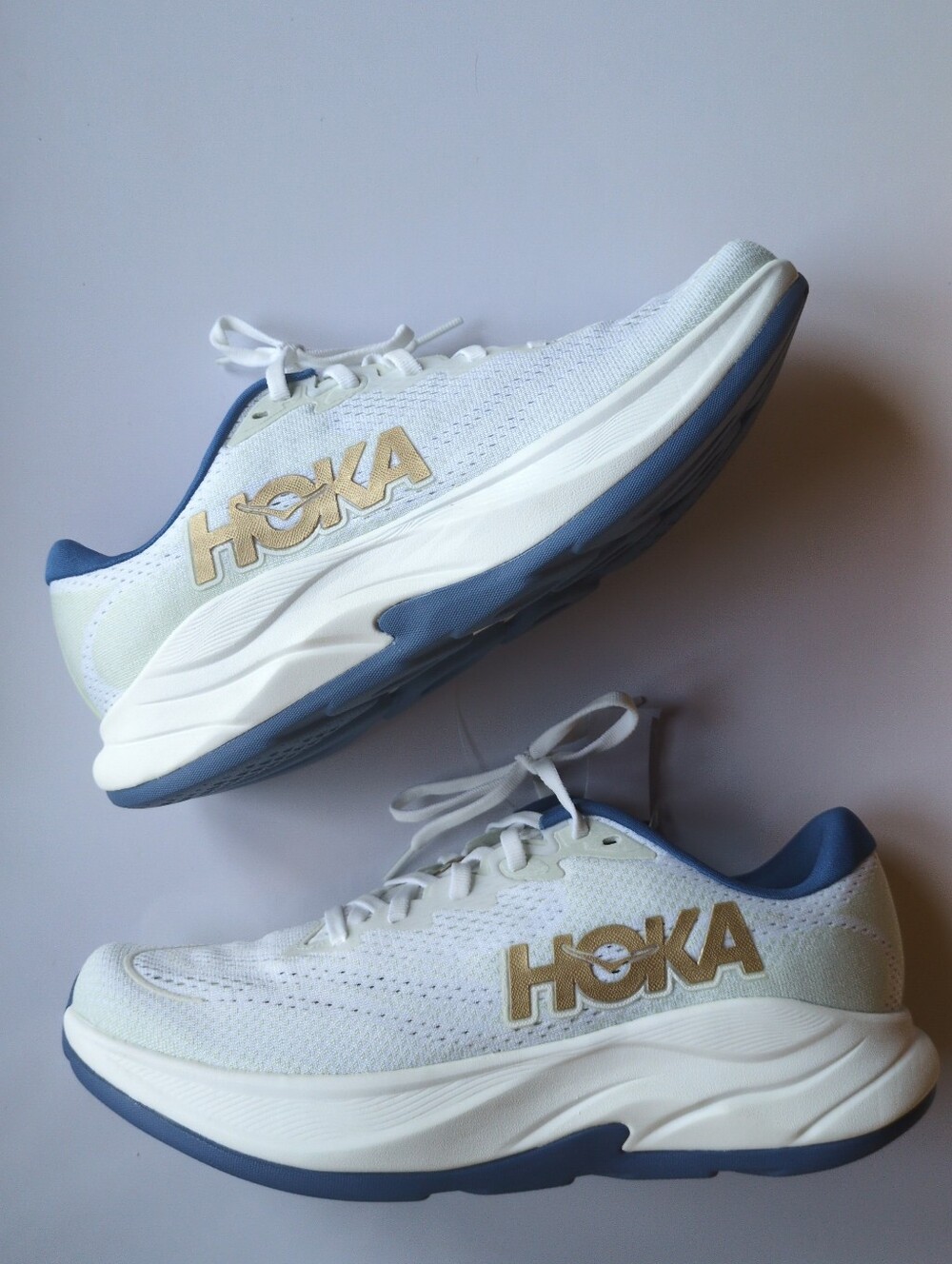 NEW HOKA Rincon 4 Mens Size 9D Frost Gold